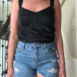 Ann Taylor black silky top